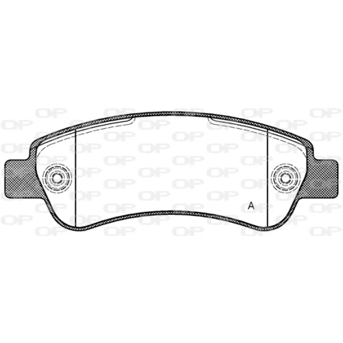 Sada brzdových platničiek kotúčovej brzdy OPEN PARTS BPA1238.00