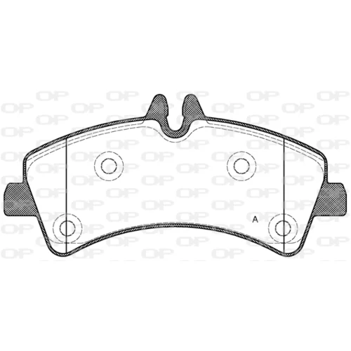 Sada brzdových platničiek kotúčovej brzdy OPEN PARTS BPA1247.00