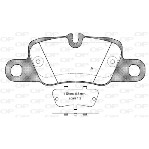 Sada brzdových platničiek kotúčovej brzdy OPEN PARTS BPA1401.00