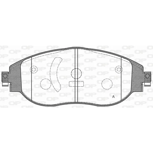 Sada brzdových platničiek kotúčovej brzdy OPEN PARTS BPA1470.00