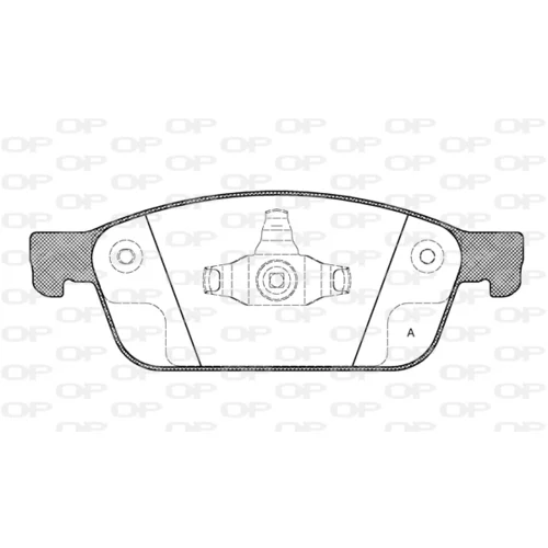 Sada brzdových platničiek kotúčovej brzdy OPEN PARTS BPA1510.10