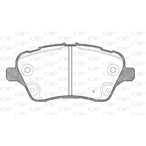 Sada brzdových platničiek kotúčovej brzdy OPEN PARTS BPA1514.00