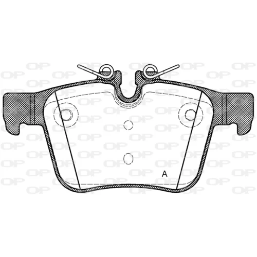 Sada brzdových platničiek kotúčovej brzdy OPEN PARTS BPA1516.40