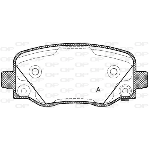 Sada brzdových platničiek kotúčovej brzdy OPEN PARTS BPA1578.02
