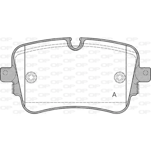 Sada brzdových platničiek kotúčovej brzdy OPEN PARTS BPA1668.10