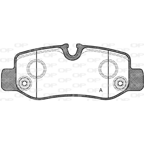 Sada brzdových platničiek kotúčovej brzdy OPEN PARTS BPE1624.00