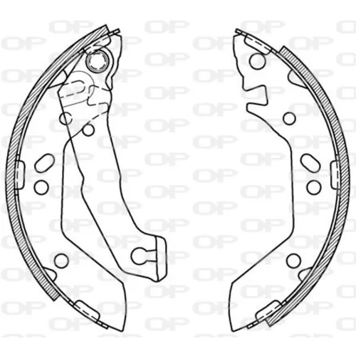 Sada brzdových čeľustí OPEN PARTS BSA2070.00