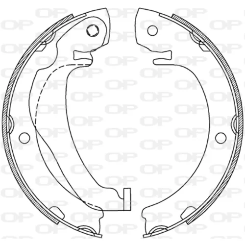 Sada brzdových čeľustí OPEN PARTS BSA2245.00