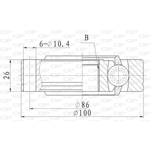 Sada kĺbov hnacieho hriadeľa OPEN PARTS CVJ5868.20
