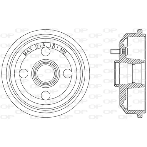 Brzdový bubon OPEN PARTS BAD9059.40