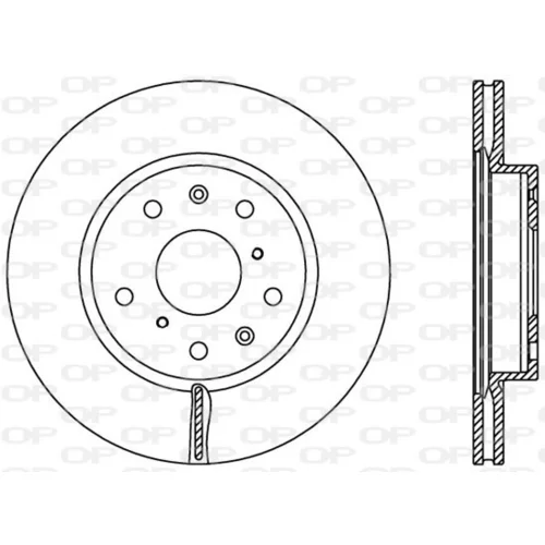 Brzdový kotúč OPEN PARTS BDA2367.20