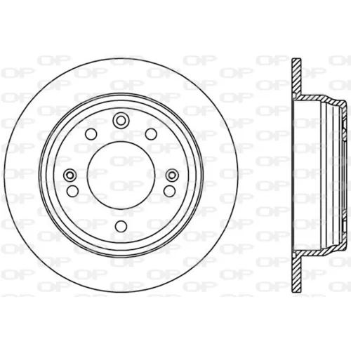 Brzdový kotúč OPEN PARTS BDA2409.10
