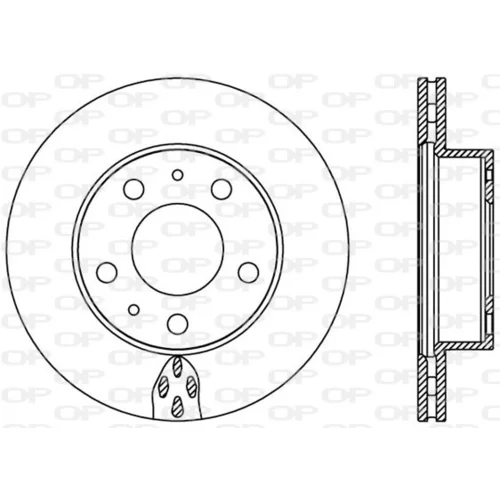 Brzdový kotúč OPEN PARTS BDA2439.20