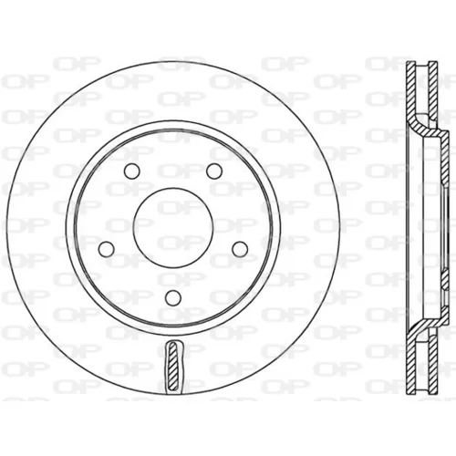 Brzdový kotúč OPEN PARTS BDA2534.20