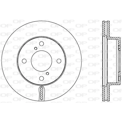 Brzdový kotúč OPEN PARTS BDA2586.20