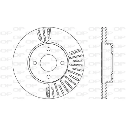 Brzdový kotúč OPEN PARTS BDA2648.20
