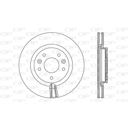 Brzdový kotúč OPEN PARTS BDA2727.20