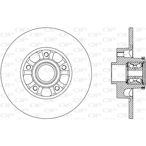 Brzdový kotúč OPEN PARTS BDA2802.30