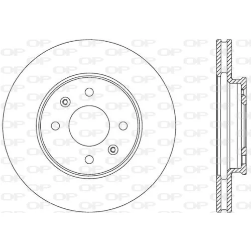 Brzdový kotúč OPEN PARTS BDA2830.20