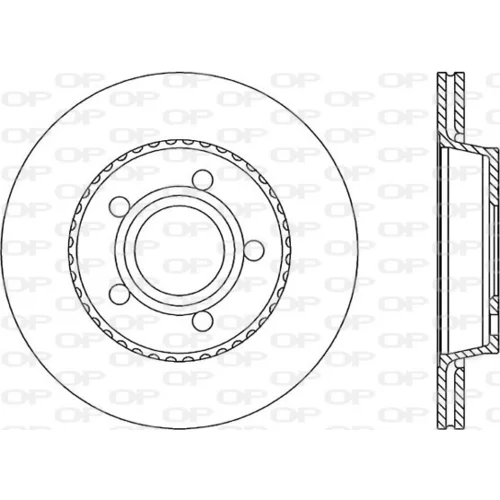 Brzdový kotúč OPEN PARTS BDR1029.20