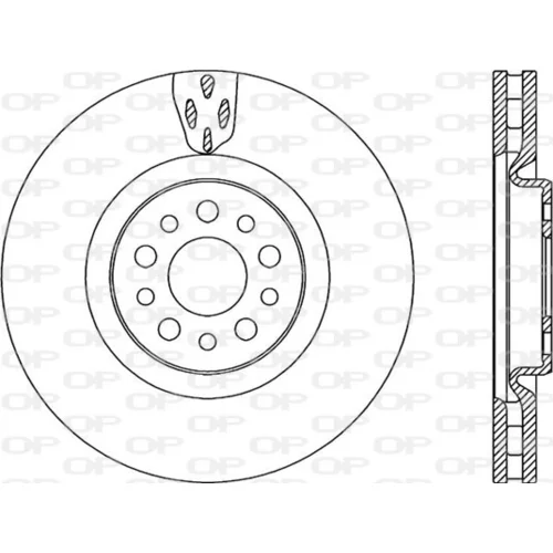 Brzdový kotúč OPEN PARTS BDR2191.20