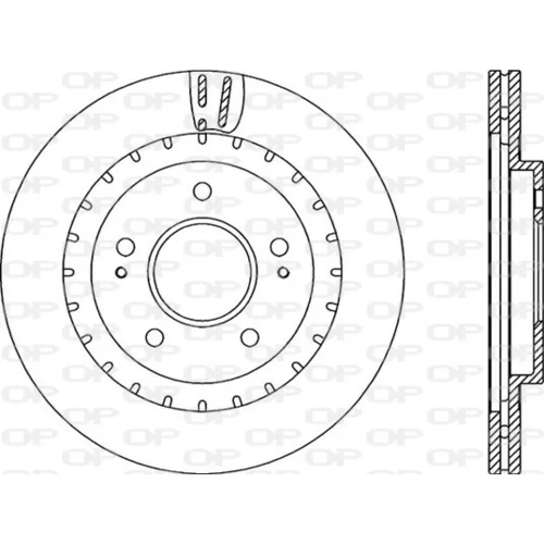Brzdový kotúč OPEN PARTS BDR2239.20