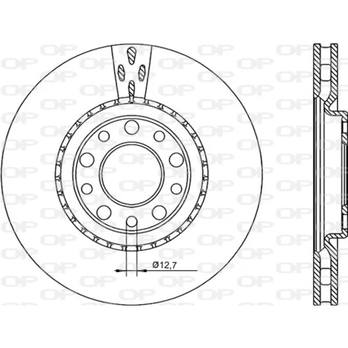 Brzdový kotúč OPEN PARTS BDR2253.20
