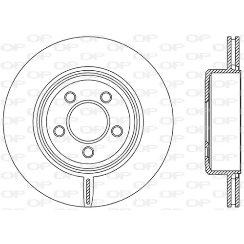 Brzdový kotúč OPEN PARTS BDR2481.20