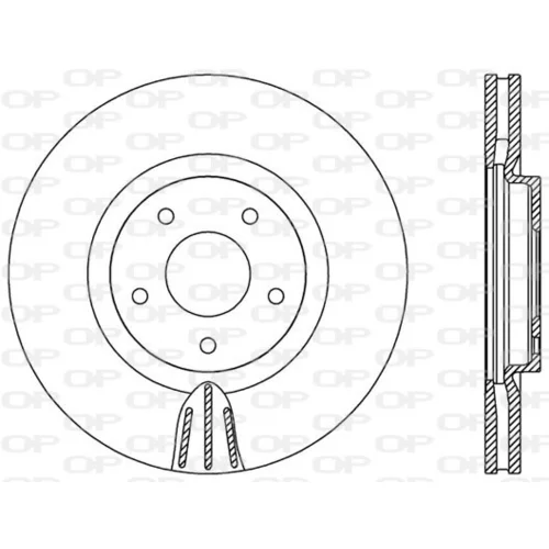 Brzdový kotúč OPEN PARTS BDR2550.20