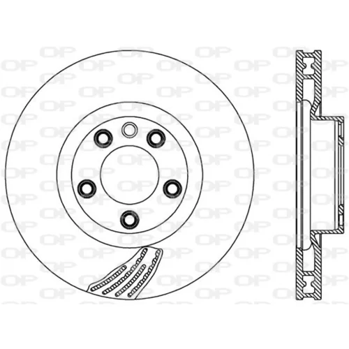 Brzdový kotúč OPEN PARTS BDR2573.20