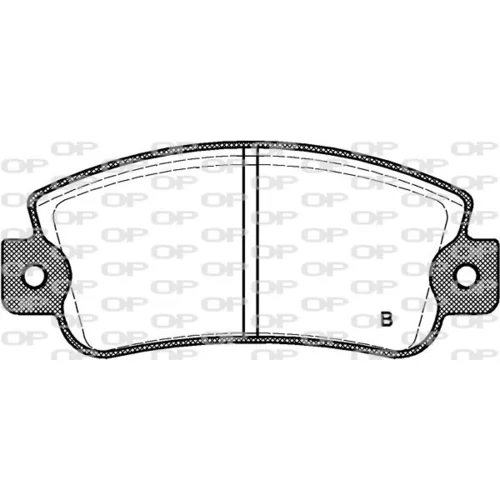 Sada brzdových platničiek kotúčovej brzdy BPA0025.22 (OPEN PARTS) - obr. 1
