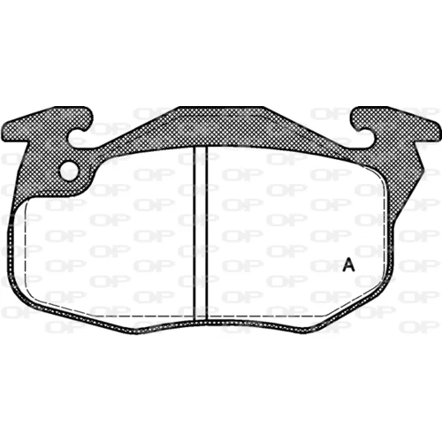 Sada brzdových platničiek kotúčovej brzdy OPEN PARTS BPA0192.10