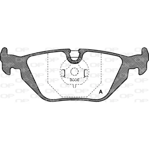 Sada brzdových platničiek kotúčovej brzdy OPEN PARTS BPA0265.30