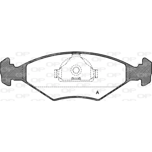 Sada brzdových platničiek kotúčovej brzdy OPEN PARTS BPA0281.10