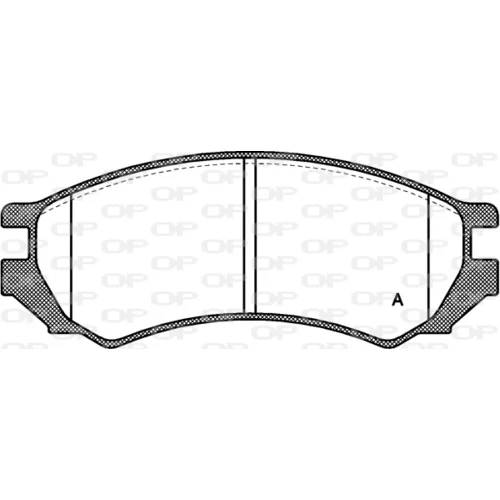 Sada brzdových platničiek kotúčovej brzdy BPA0344.00 (OPEN PARTS)