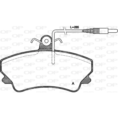 Sada brzdových platničiek kotúčovej brzdy OPEN PARTS BPA0409.12