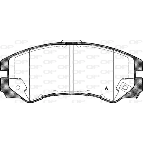 Sada brzdových platničiek kotúčovej brzdy OPEN PARTS BPA0425.22