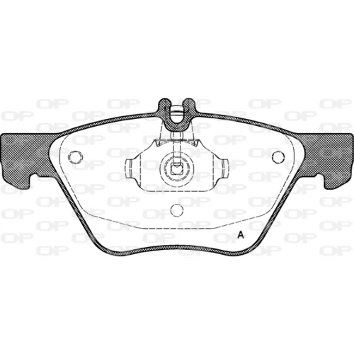 Sada brzdových platničiek kotúčovej brzdy OPEN PARTS BPA0601.00