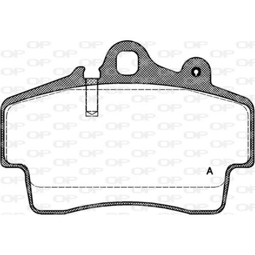 Sada brzdových platničiek kotúčovej brzdy OPEN PARTS BPA0653.00