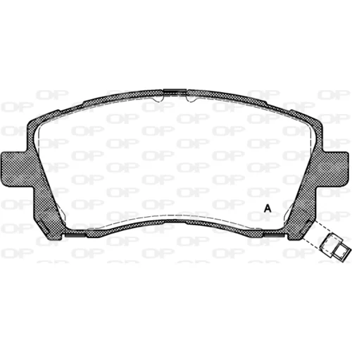 Sada brzdových platničiek kotúčovej brzdy OPEN PARTS BPA0655.02