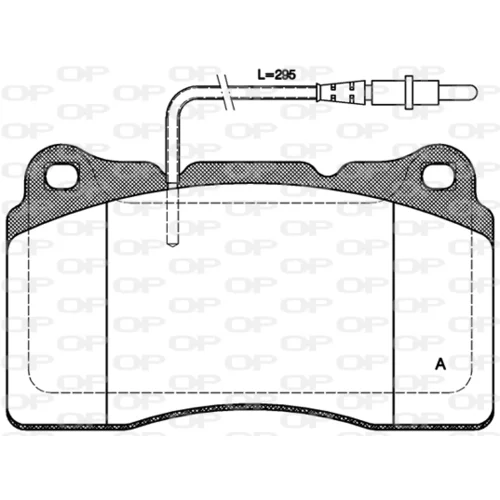 Sada brzdových platničiek kotúčovej brzdy OPEN PARTS BPA0666.14