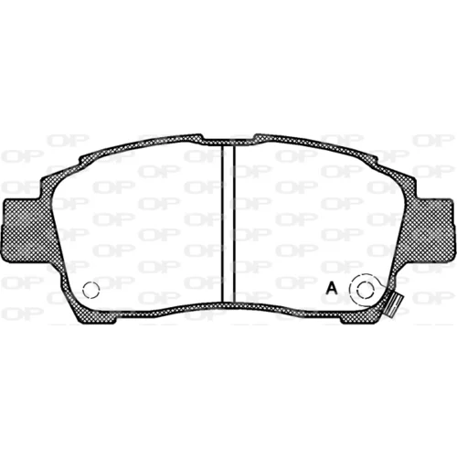 Sada brzdových platničiek kotúčovej brzdy OPEN PARTS BPA0712.02