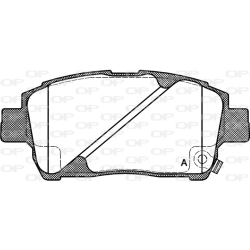 Sada brzdových platničiek kotúčovej brzdy OPEN PARTS BPA0740.02