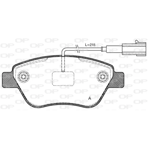 Sada brzdových platničiek kotúčovej brzdy OPEN PARTS BPA0858.11