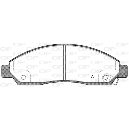 Sada brzdových platničiek kotúčovej brzdy OPEN PARTS BPA1098.14