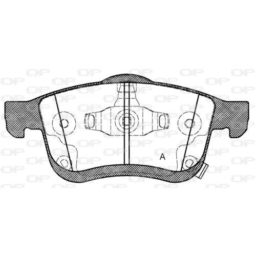 Sada brzdových platničiek kotúčovej brzdy OPEN PARTS BPA1183.42