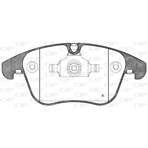 Sada brzdových platničiek kotúčovej brzdy OPEN PARTS BPA1219.00