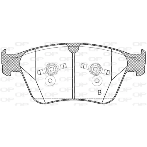 Sada brzdových platničiek kotúčovej brzdy BPA1371.00 (OPEN PARTS) - obr. 1