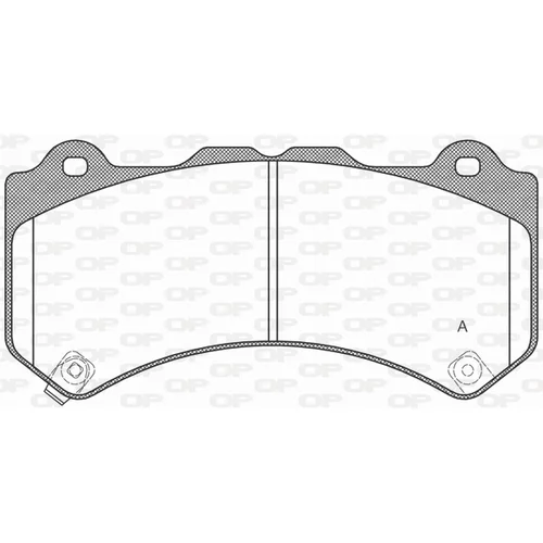 Sada brzdových platničiek kotúčovej brzdy OPEN PARTS BPA1376.04
