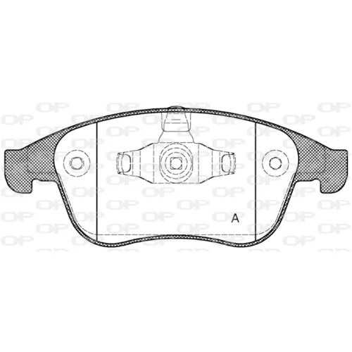 Sada brzdových platničiek kotúčovej brzdy OPEN PARTS BPA1389.00